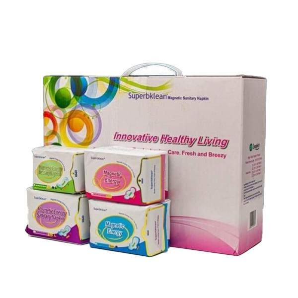 Serviettes Hygiéniques Longrich à l'Anion Carton 19 paquets